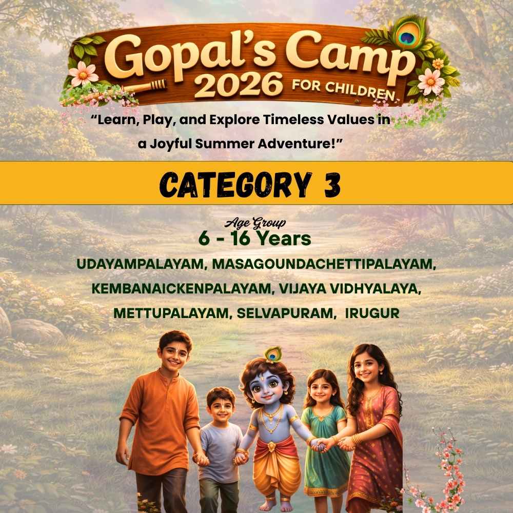 Gopals Camp 2026 Category 3 (6 Days, Offline, 4 – 9 May 2026)