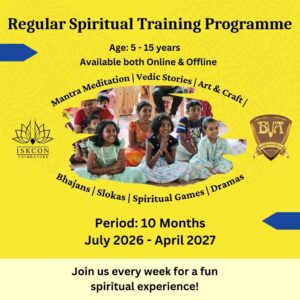 Folk Regular Spiritual Training Programme ( 10 Months, Age 5-15, July 2026 - April 2027)